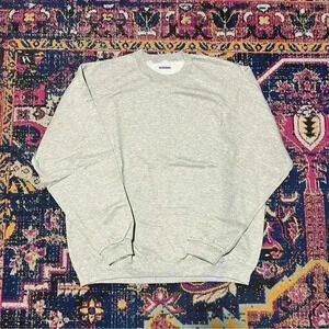 Vintage 90s JERZEES Blank‎ Plain Crewneck Sweatshirt Gray Size X-Large